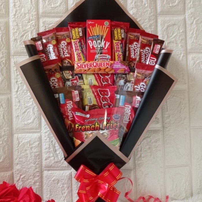 BUCKET SNACK WISUDA BESAR BUKET SNACK COKLAT