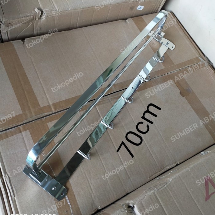 Gantungan Handuk Lipat 70 Cm / Rak Handuk 70 Cm Lipat