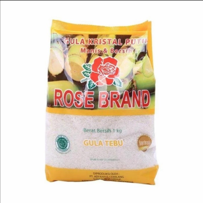 

(Best) Rosebrand Kuning Gula pasir kemasan 1kg