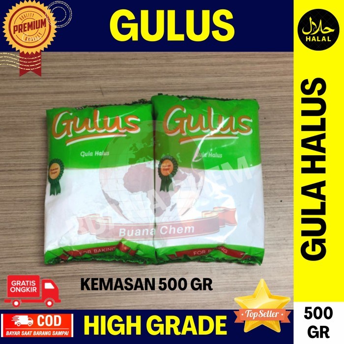 

(Best) Gula Halus Gulus 500 gram / Gula Donat Dingin Tepung / Dextrose
