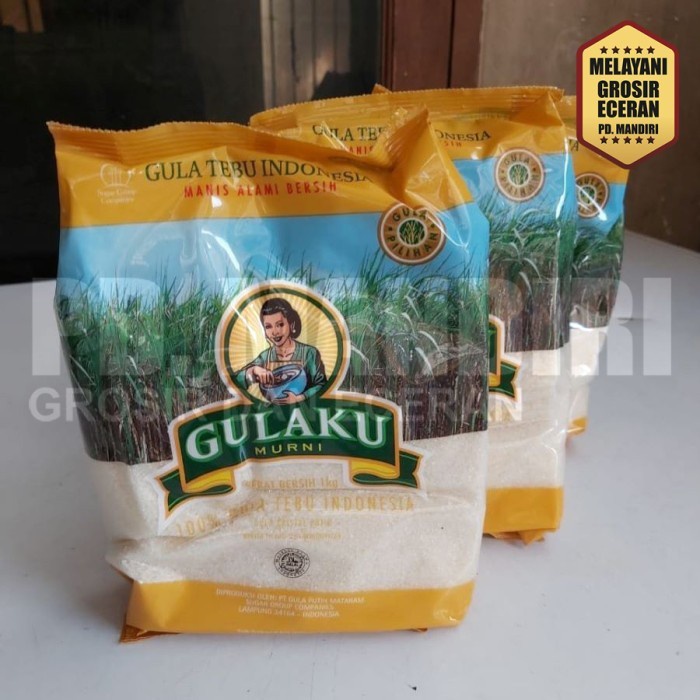 

(Best) GULAKU MURNI GULA TEBU KUNING 1 KG