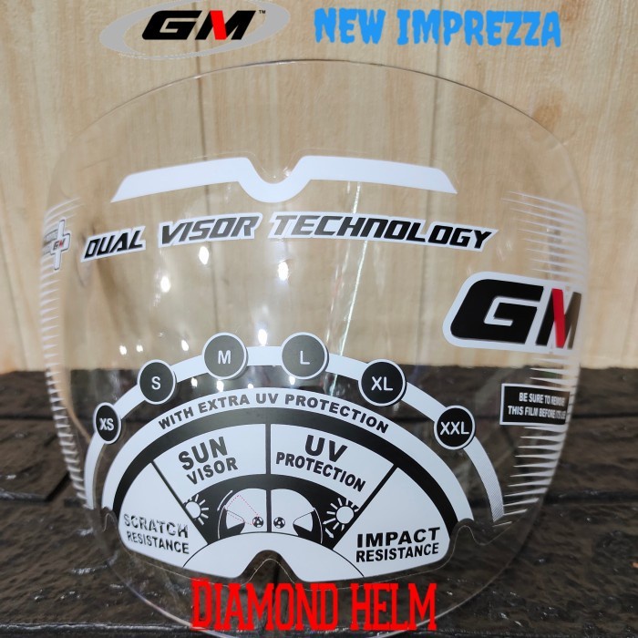 (Good) KACA HELM /VISOR HELM GM NEW IMPREZZA CLEAR ORIGINAL