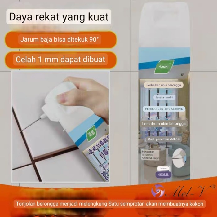 PREMIUM Semprotan Lem Keramik Ubin Lantai Dinding Super Lengket Perekat Kuat