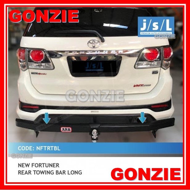 READY TOWING BAR FORTUNER 2008-2015 PENGAMAN BUMPER BELAKANG BESI BERKUALITAS