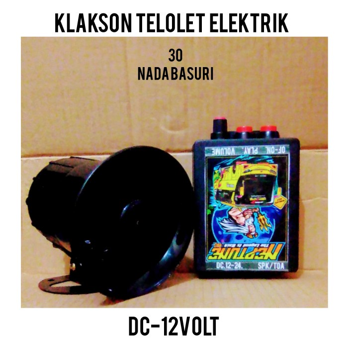 Klakson Telolet Basuri Mobil Motor 12V.80Nada