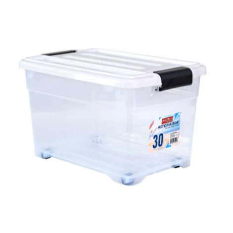 JTTOP" LION STAR BASIC HOME: ASTORIA CONTAINER BOX PLASTIK 30, 45, 55, 75, 85 LITER (WARNA PUTIH)