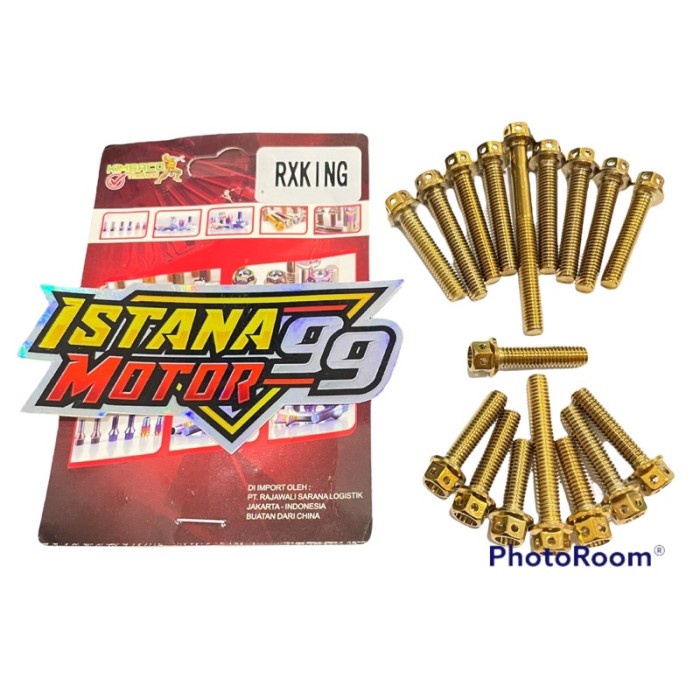[Good] BAUT PROBOLT CVT RX KING THAILAND BAUT BLOK MESIN CVT RX KING SATU SET
