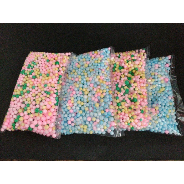 (Good) Gabus Foam Bola Bola Warna Warni Hiasan Kemasan Mika Souvenir