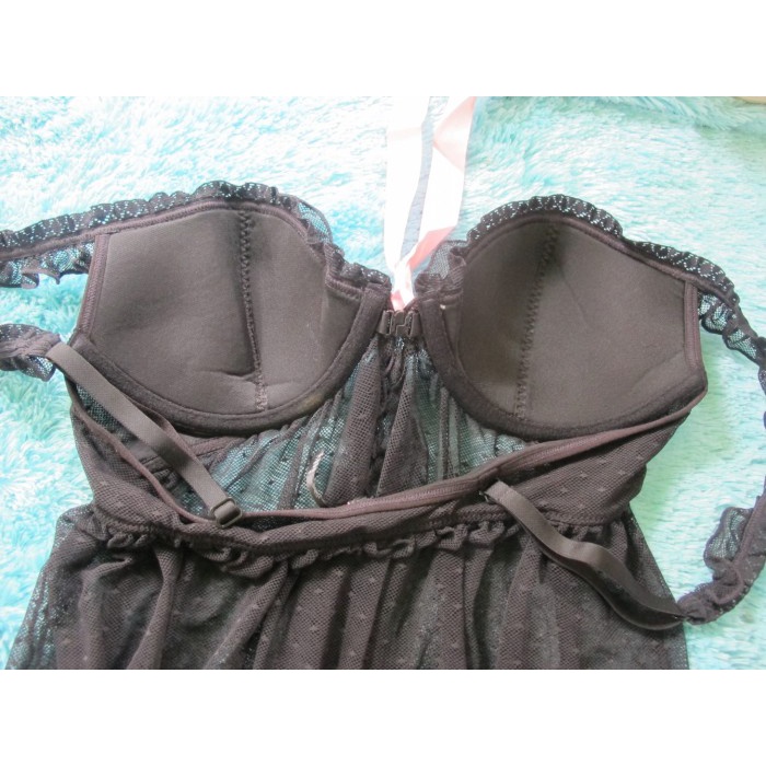 Sexy Lingerie Set Blk By Victoria'S Secret Size 36Bcd Best Seller