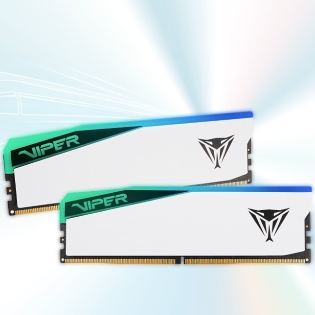 BISA GOSEND PATRIOT VIPER ELITE 5 WHITE DDR5 6200MHZ 64GB 2X32GB PVER564G62C42KW TERLARIS