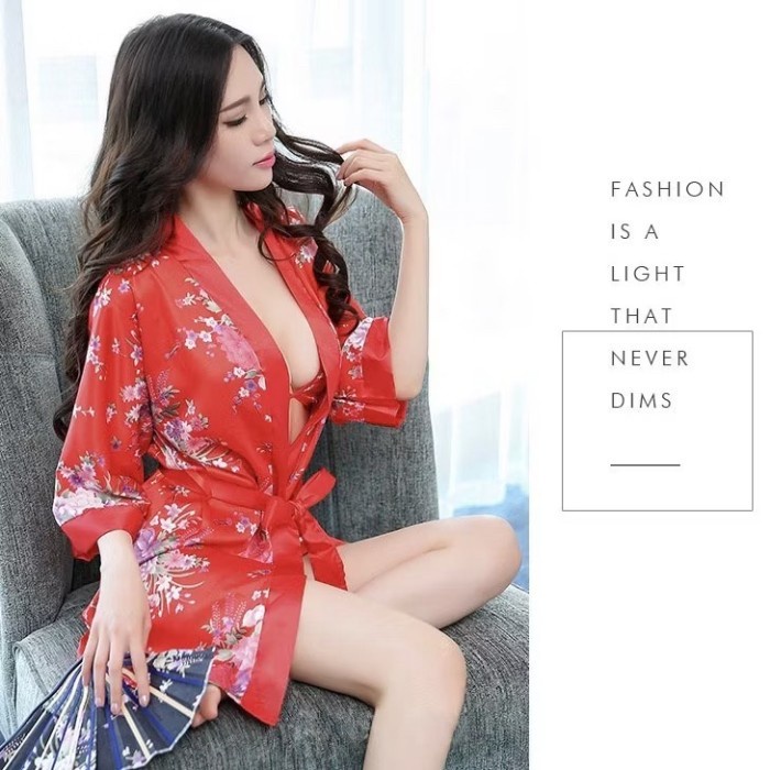 Jeso Kimono Jubah Jepang Lingerie Sexy Baju Haram Hitz High Quality