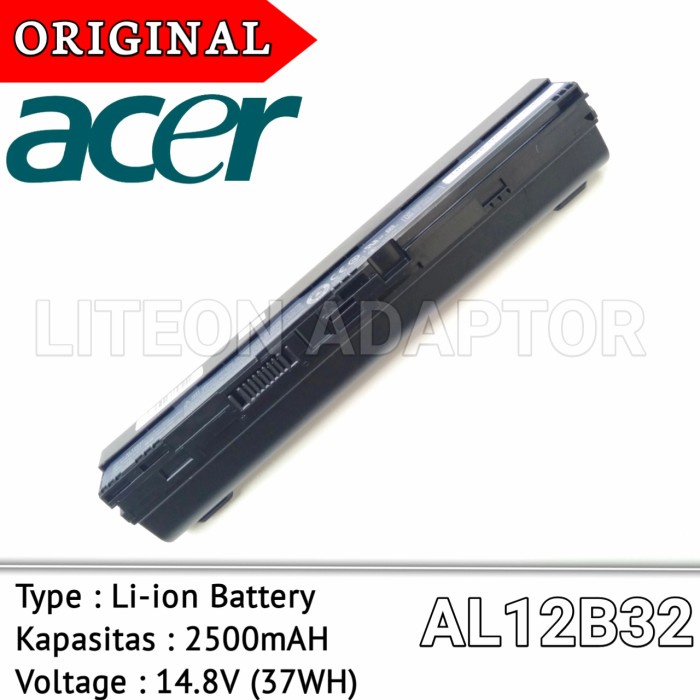 BATERAI ACER ASPIRE ONE AO725 AO756 AO756-B847SKK 725 756 ORIGINAL TERMURAH