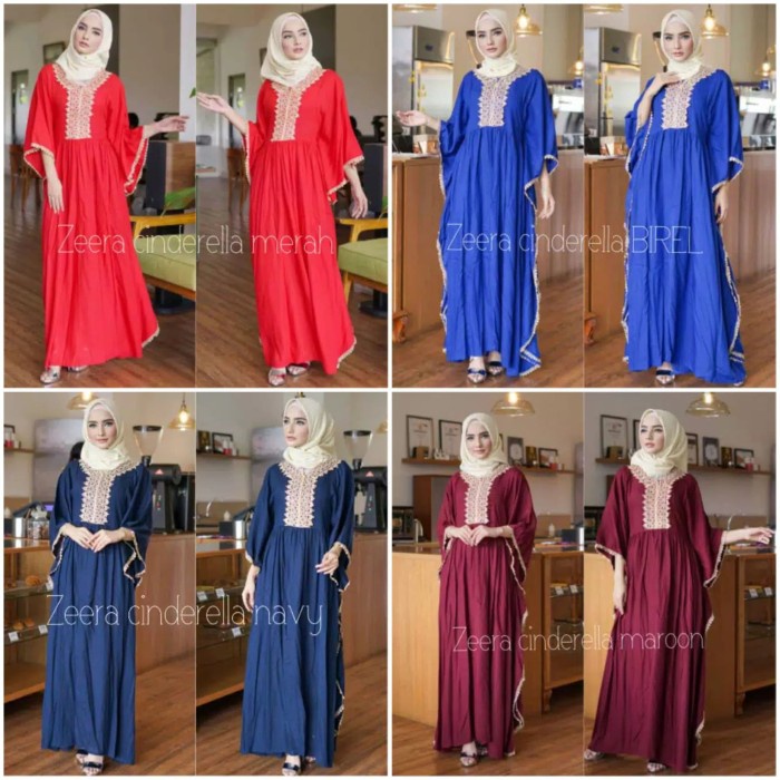 TERBARU Baju wanita muslimah baju gamis syar'i busana muslim dastar arab