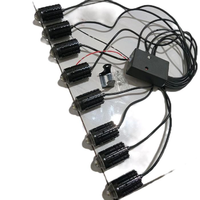 PREMIUM Paket 8 Led Sorot Truk 24 Volt Led Grill Lampu Light Bar Car Kendaraan