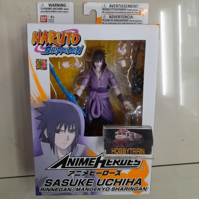 Naruto Anime Heroes Sasuke Uchiha Rinnegan Mangekyo Sharingan Figure