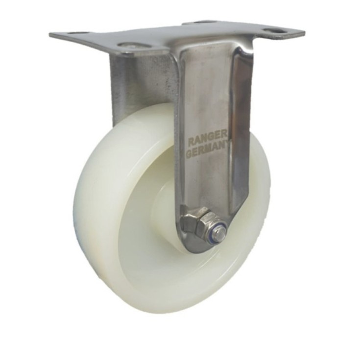 

Roda Trolly Stainless Steel Nylon 4 Inch Medium Duty Mati Fixed Ranger