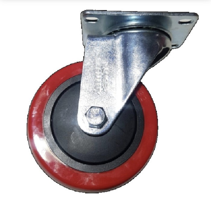 

Roda Troli Troly Trolly Pu Merah 4 Inch Hidup Swivel Ranger Germany