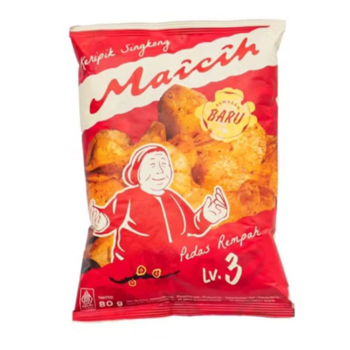 

Keripik Maicih Bob Logo Hadap Depan Asli Bandung (100g)