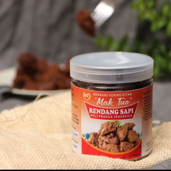 

Rendang Daging Original - Rendang Kering Hitam Mak Tuo Lezat Bergizi