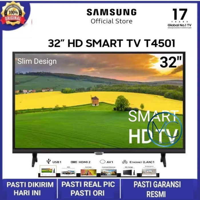 SAMSUNG 32T4501 LED TV 32 INCH SMART TV OS TIZEN HD DIGITAL