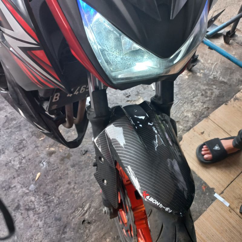 spakbor depan ninja 250fi/ Z 250/ninja 250 karbu CARBON