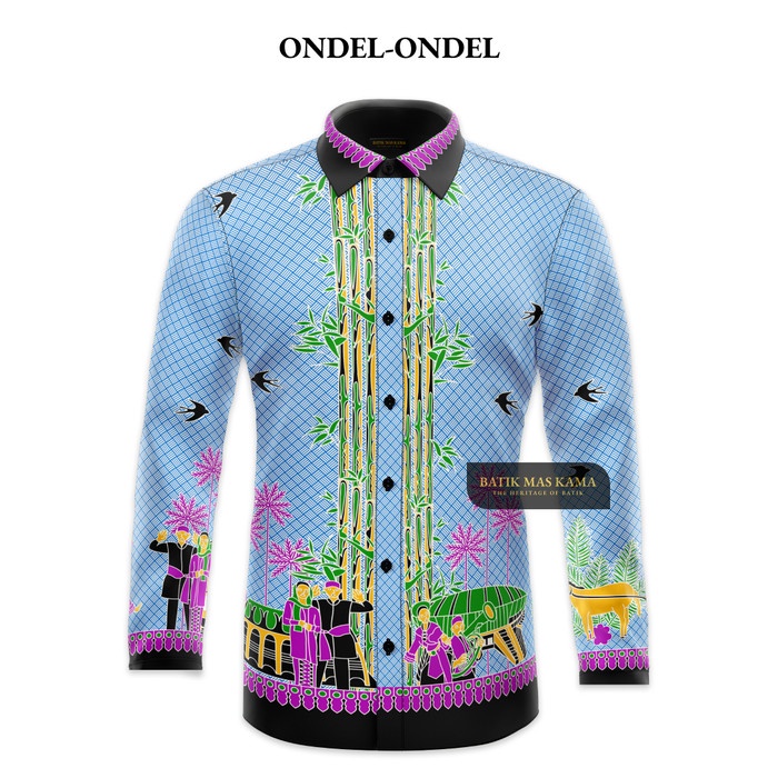 Product Laris Kemeja Seragam Batik Motif Ondel-Ondel