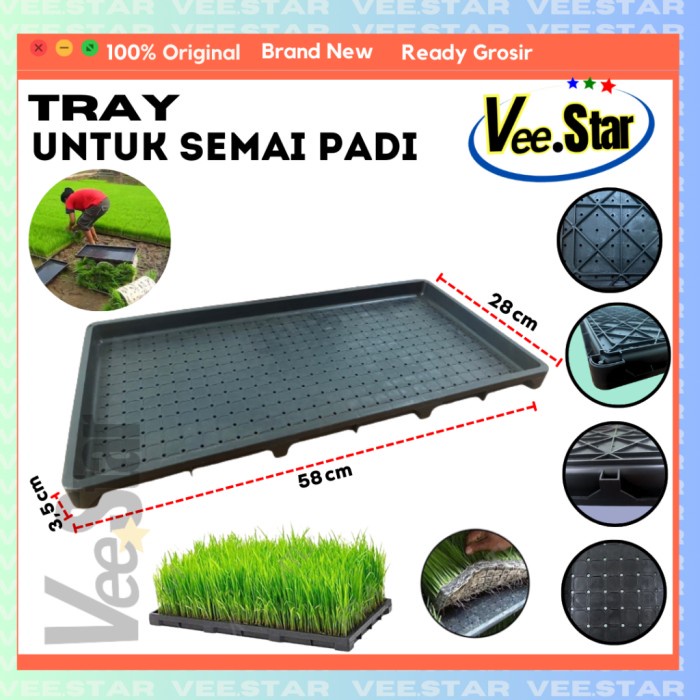 [BestSeller] Tray Semai Bibit Padi / Rice Seedling Tray