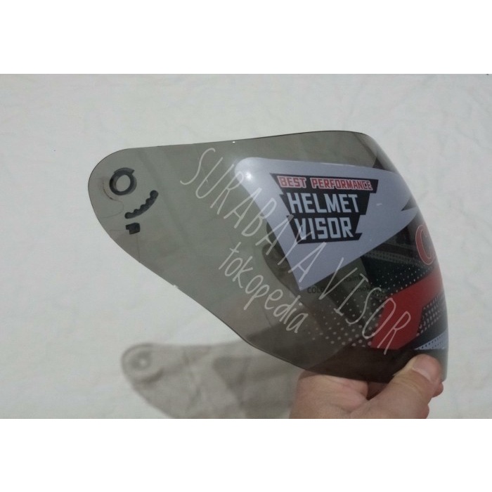 (BestSeller) Kaca helm ink centro + kyt djmaru merk clear warna smoke (hitam)