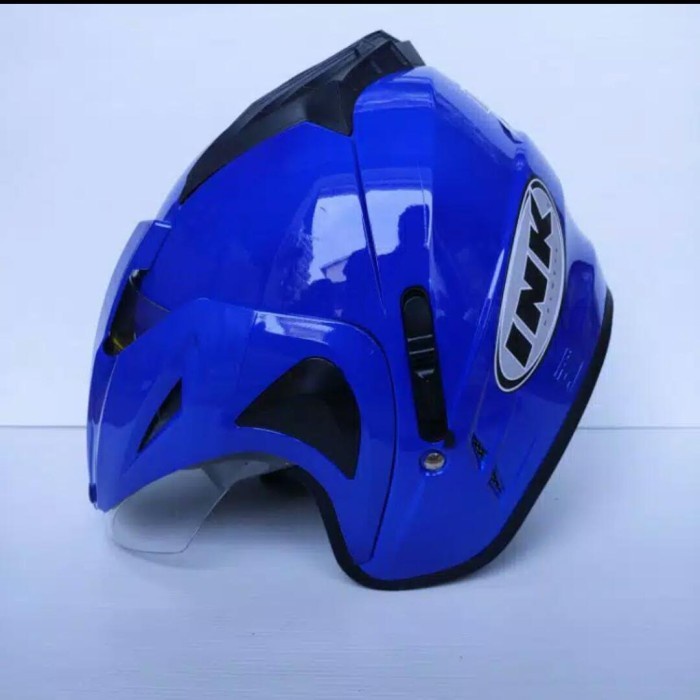 (BestSeller) Helm INK TERBARU Dobel Visor type T1 BIRU TUA