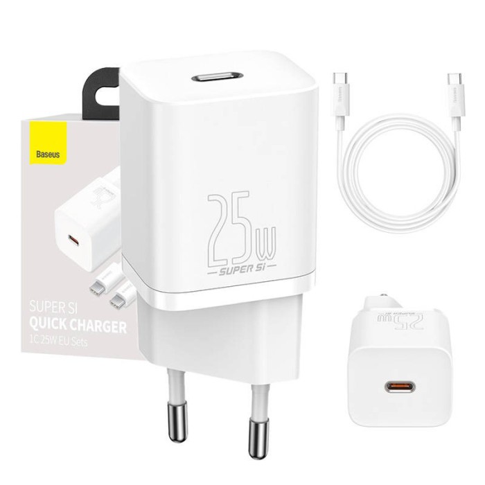 Vention Gadget - Baseus Super Si Quick Charger 1C 25W Eu - Baseus Official Store ( E 10054 ) / Fast