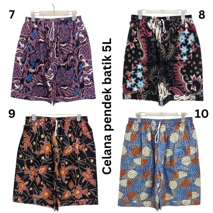 Celana Pendek Batik Pria Jumbo Katun