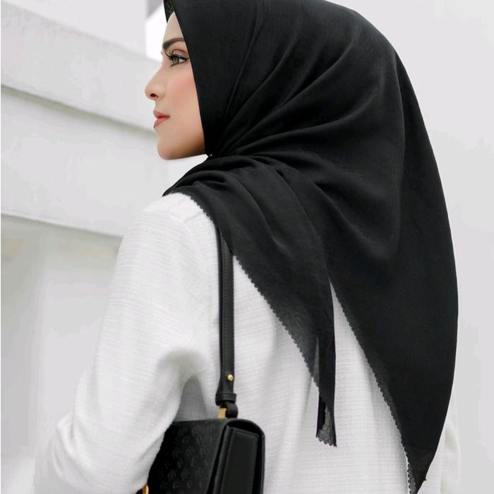 Hijab Buttonscarves Voal Polos Pin Logo Bs