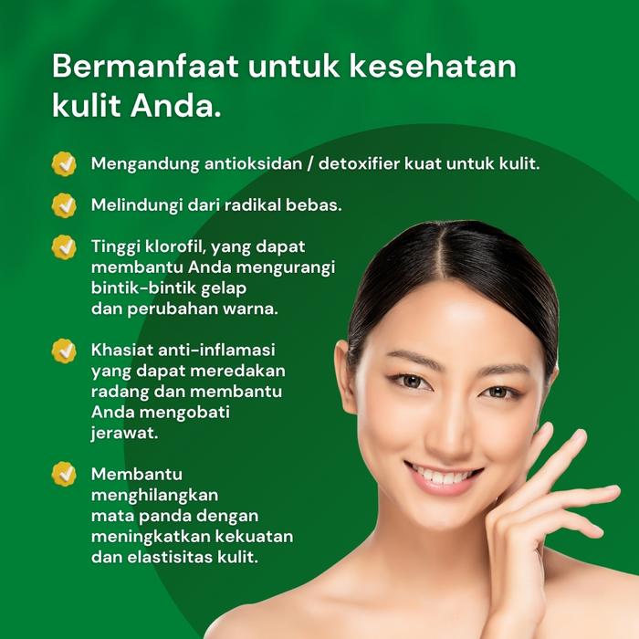 

Bubuk Spirulina Organik The Little Herbalist 250 Gram - Sertifikat , Organik, Halal
