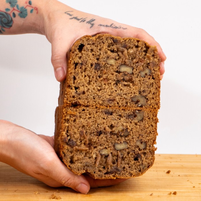 

Sourdough Banana Bread with Dark Chocolate and Nuts