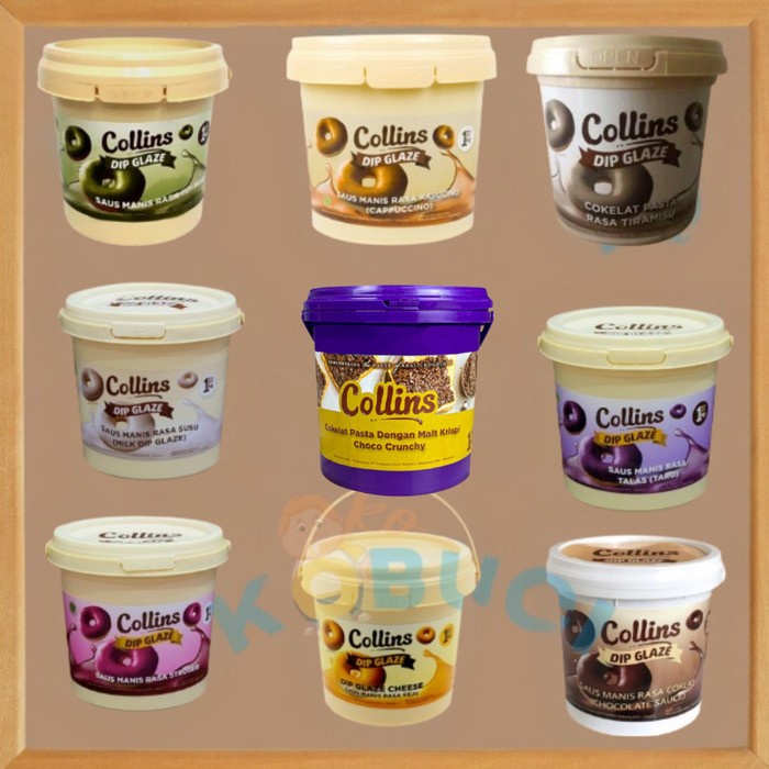 

(BestSeller) Collins Dip Glaze Chocolate 1 Kg Pil Toples