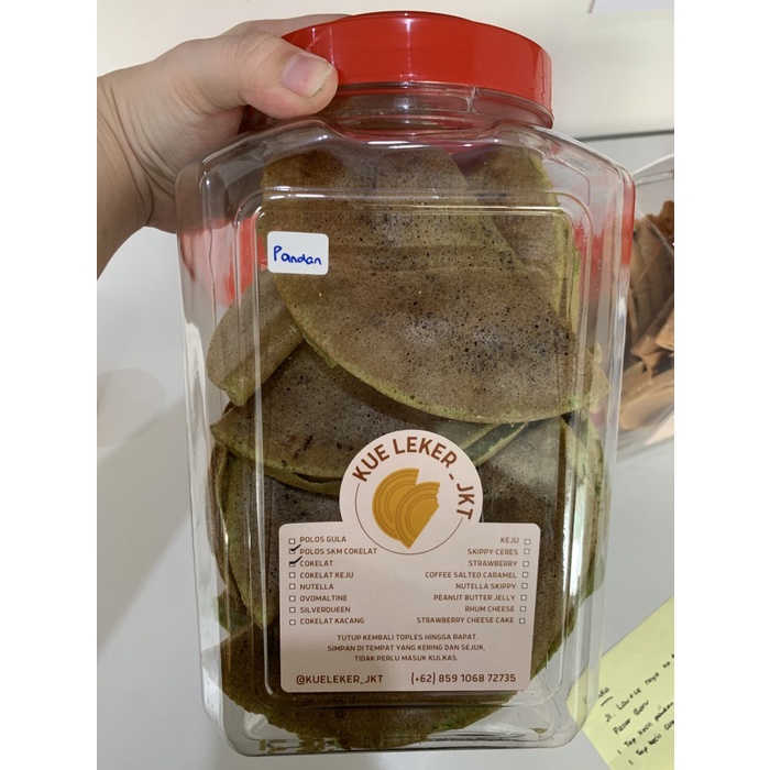 

[BEST SELLING] Toples kecil isi 20 pcs KULIT PANDAN- Kue Leker Crispy