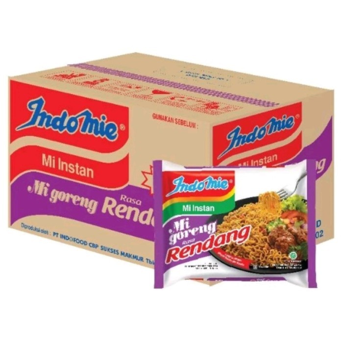 

(BestSeller) Indomie Goreng Rendang 1 Dus = 40 Pcs