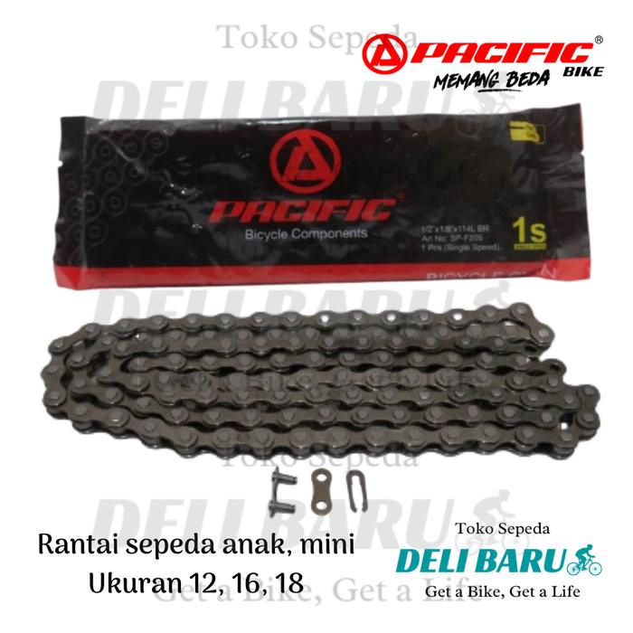Pacific Rantai single speed sepeda anak ukuran 12 16 18 Kode 147