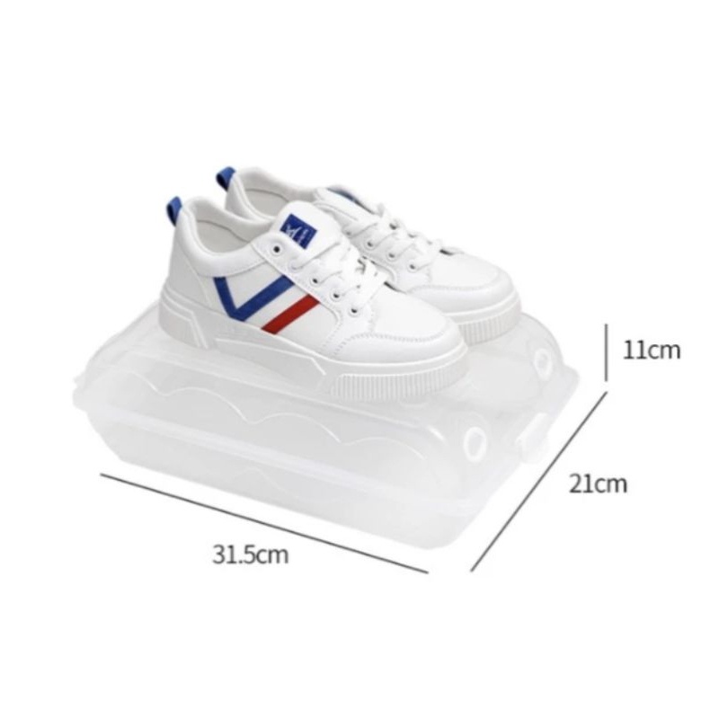 Box Sepatu Kotak Penyimpanan Sepatu Plastik Kotak Sepatu Transparan