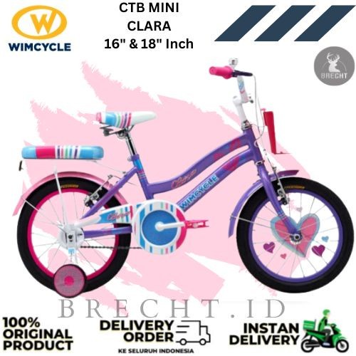Sepeda CTB Mini Anak Perempuan Wimcycle Clara 16" & 18" Inch Kode 462