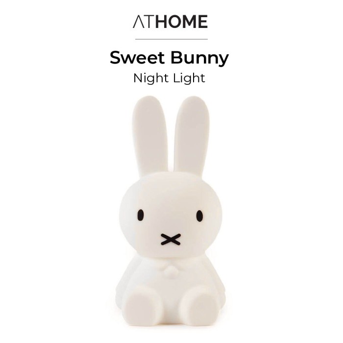 ATHOME SWEET BUNNY Night Light / Lampu Tidur LED Kamar Anak Lucu Remot