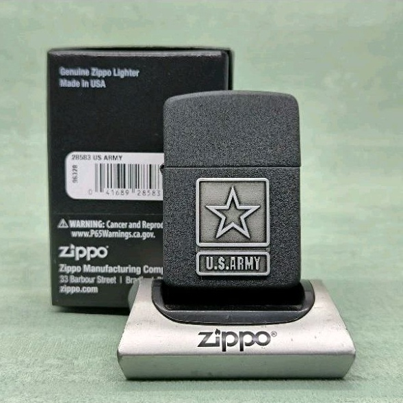 {{ Zippo 28583 Us Army 1941 Black Crackle Original Ready }}