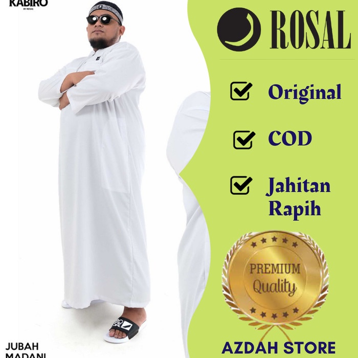 MURAH  Baju Gamis Jubah Pria Katun Haramain Big Size Jumbo Pria COD