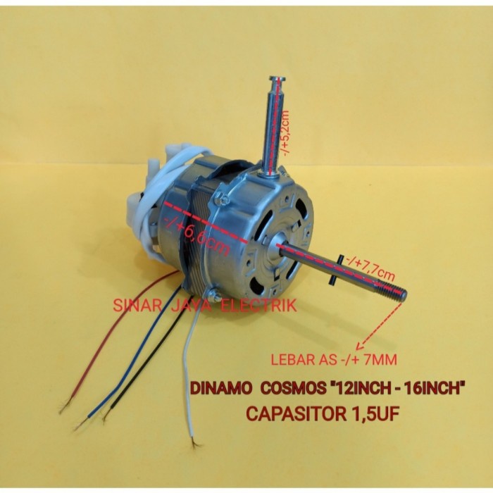 Dinamo/Mesin Kipas Angin Cosmos 12"-16"