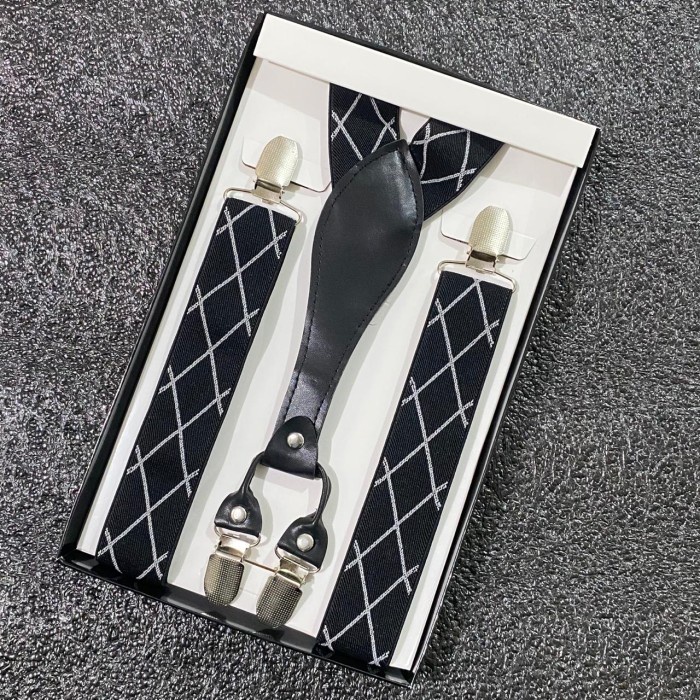 Suspender Pria Suspender Dewasa Jepit 4 Motif