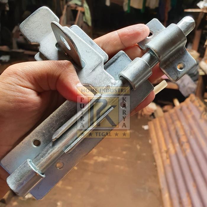 Promo Grendel Pagar Besi Gembok Besar 18Cm Slot Samping Pintu Gebyog Slot Omni Pintu Berkualitas Tbk
