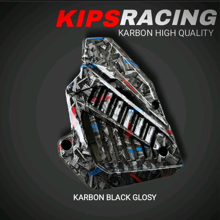 gas- RADIATOR VARIO NEW CARBON FORGED / Radiator vario 125 150 carbon Forged tutup radiator