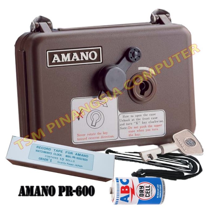 Paling Baik Amano Pr-600 Absen Security Amano Watchman'S Clock Security Patrol