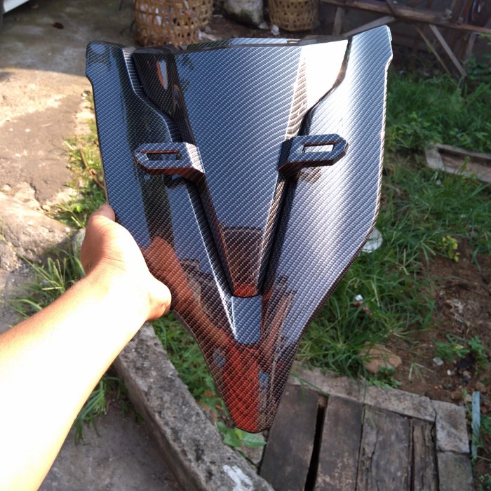 dasi plus cover body depan new Vario 125 150 karbon