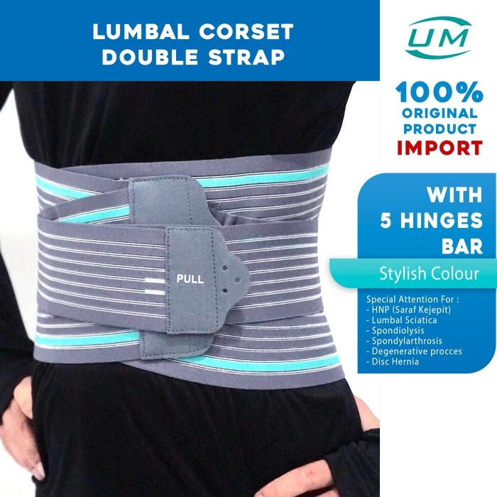 Korset Lumbal HNP ortopedi Lumbo Sacral Belt UM A-21